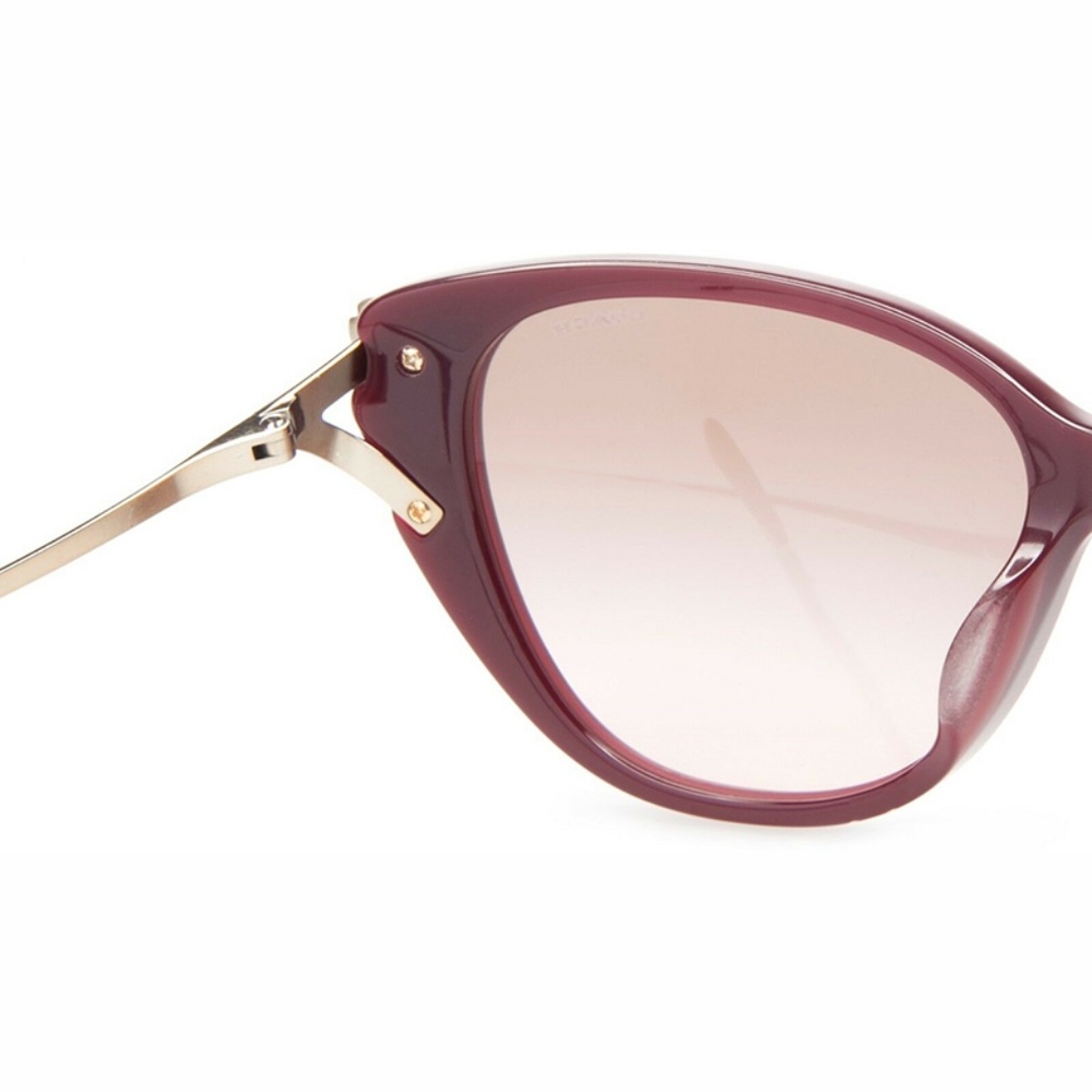 Coach Sunglasses Oxblood w/Pink/Grey Gradient Lens - Picture 4 of 6